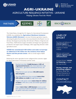 AGRI-Ukraine Factsheet Cover