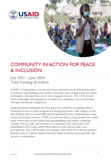 COMMUNITIES IN ACTION FOR PEACE & INCLUSION