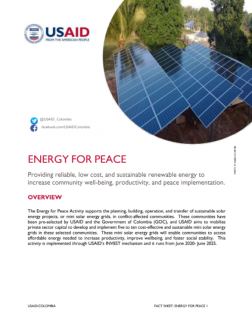 Fact Sheet Energy for Peace Activity 