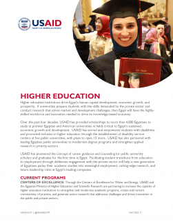USAID/Egypt Higher Education Sector Factsheet