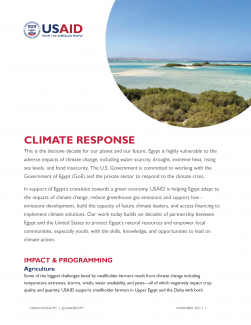 Egypt Climate Response Fact Sheet