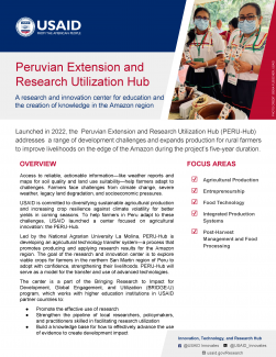 Peruvian Extension and Research Utilization Hub (PERU-Hub)