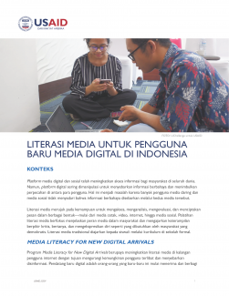 Literasi Media untuk Pengguna Baru Media Digital di Indonesia