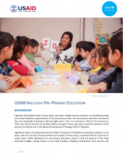 USAID Inclusive Pre-Primary Education