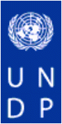 UNDP logo with map of world and two olive branches