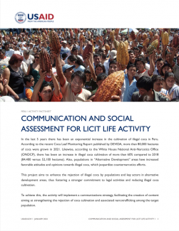 Communications and social assesment for licit life fact sheet cover