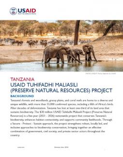 USAID Tuhifadhi Maliasili (Preserve Natural Resources) Factsheet