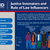 screenshot: Justice Innovators and Rule of Law Influencers Video Platform webpage