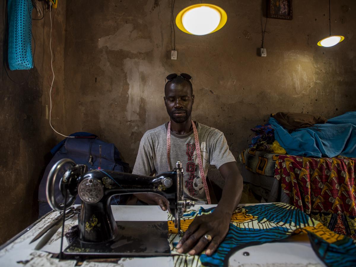 Male tailor in Senegal