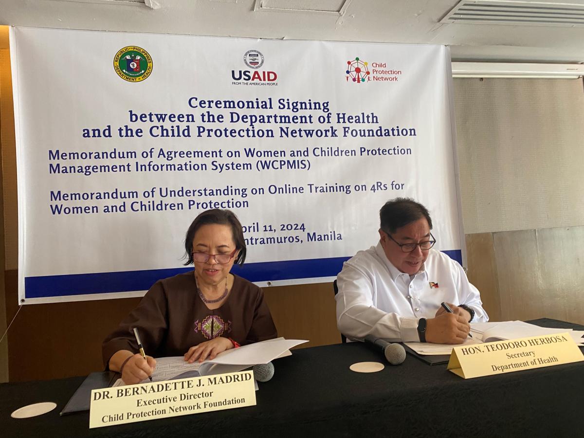 U.S. Provides Php4 Million to Bolster Philippine Efforts to Protect Women and Children
