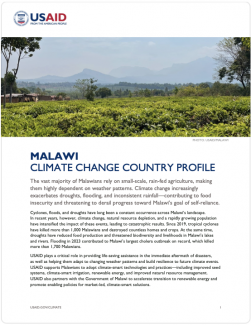 2023 USAID Malawi Climate Change Country Profile Thumbnail