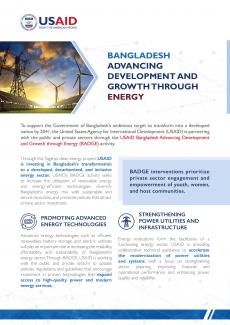 Bangladesh Energy Program Fact Sheet
