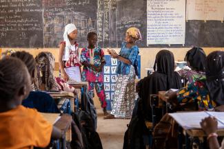 Malian students in a class room 