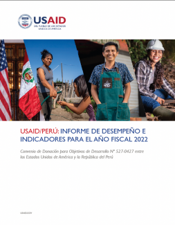 USAID Peru 2022 - Cover - A photo of the US and Peruvian flags