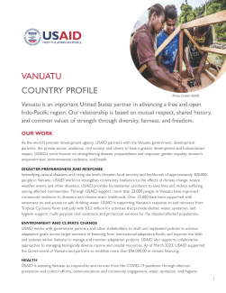 Vanuatu Country Profile - July 2023