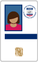PIV login card