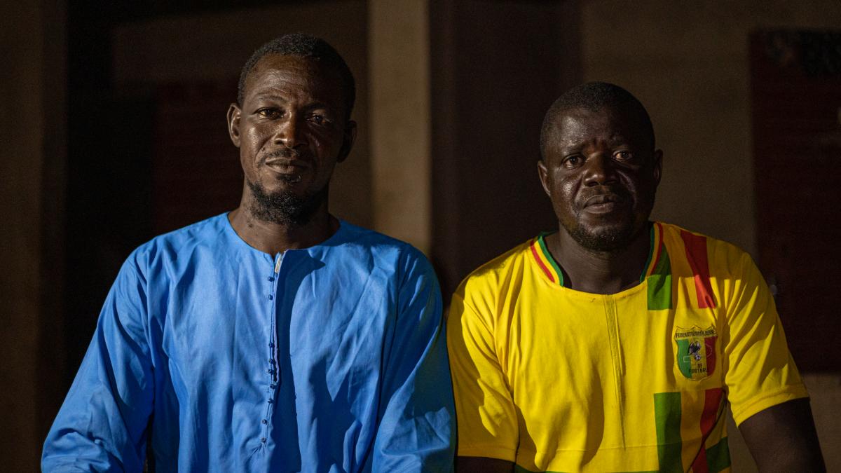 Two brothers recently freed from the bonds of slavery in Mali’s Kayes region. 