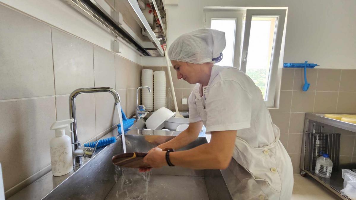 Miljana Kuljic works at her dairy