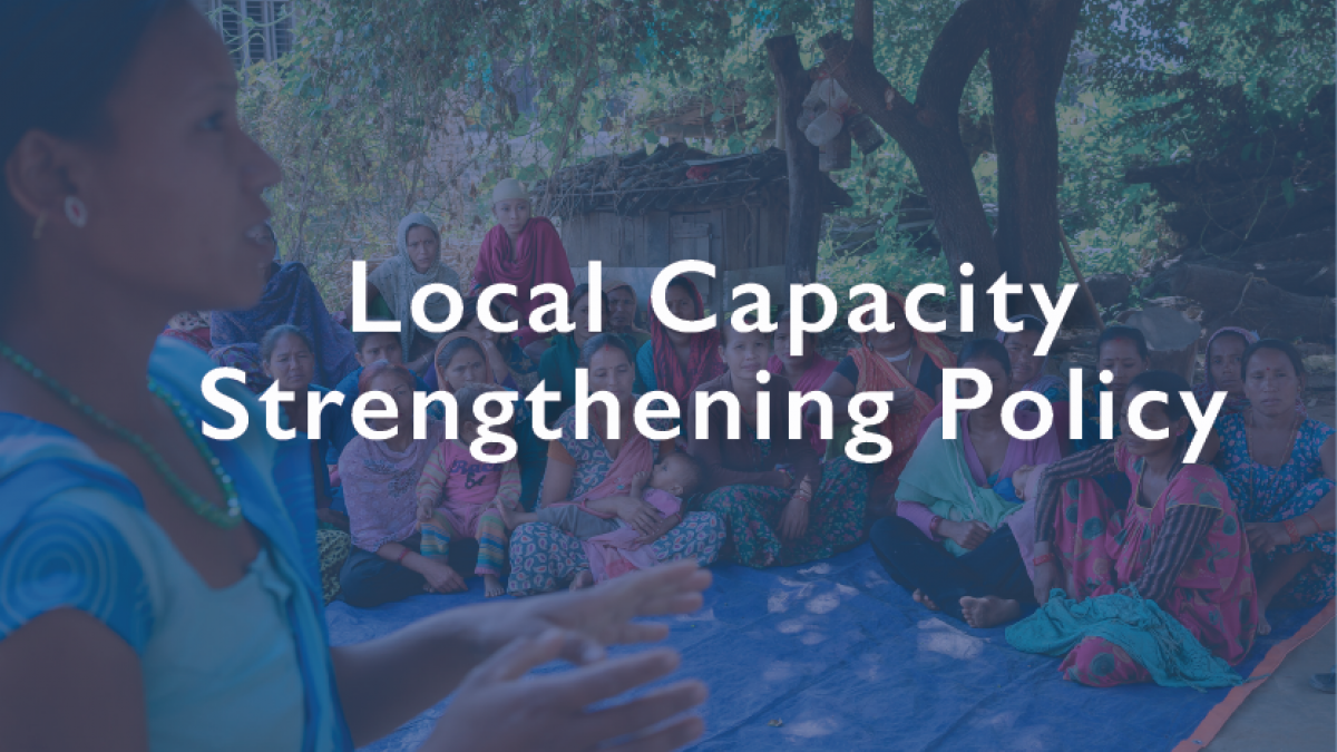 Local Capacity Strengthening Policy