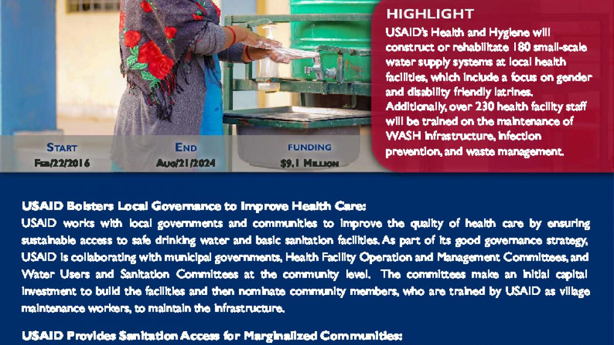 Nepal Snapshot HO Health and Hygiene Cover