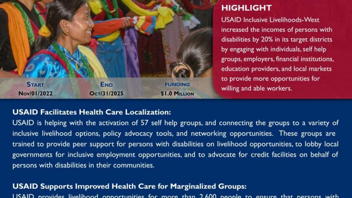 Nepal Snapshot HO 15 USAID Inclusive Livelihoods-West