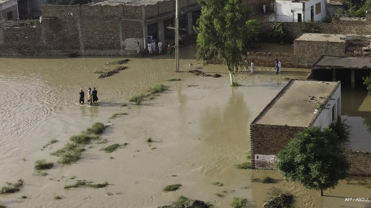 Image of flooding in Pakistan
