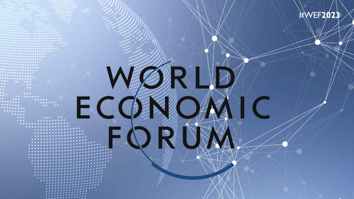 World Economic Forum hero image with hashtag #wef2023