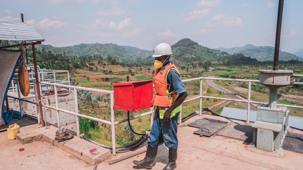 East African Rwaza hydropower (2.6 MW) plant on the Mukungwa River, Musanze District