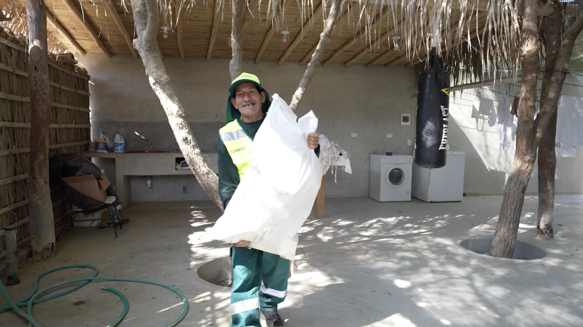 Fernando Alvarado is a recycler in Mancora, Peru