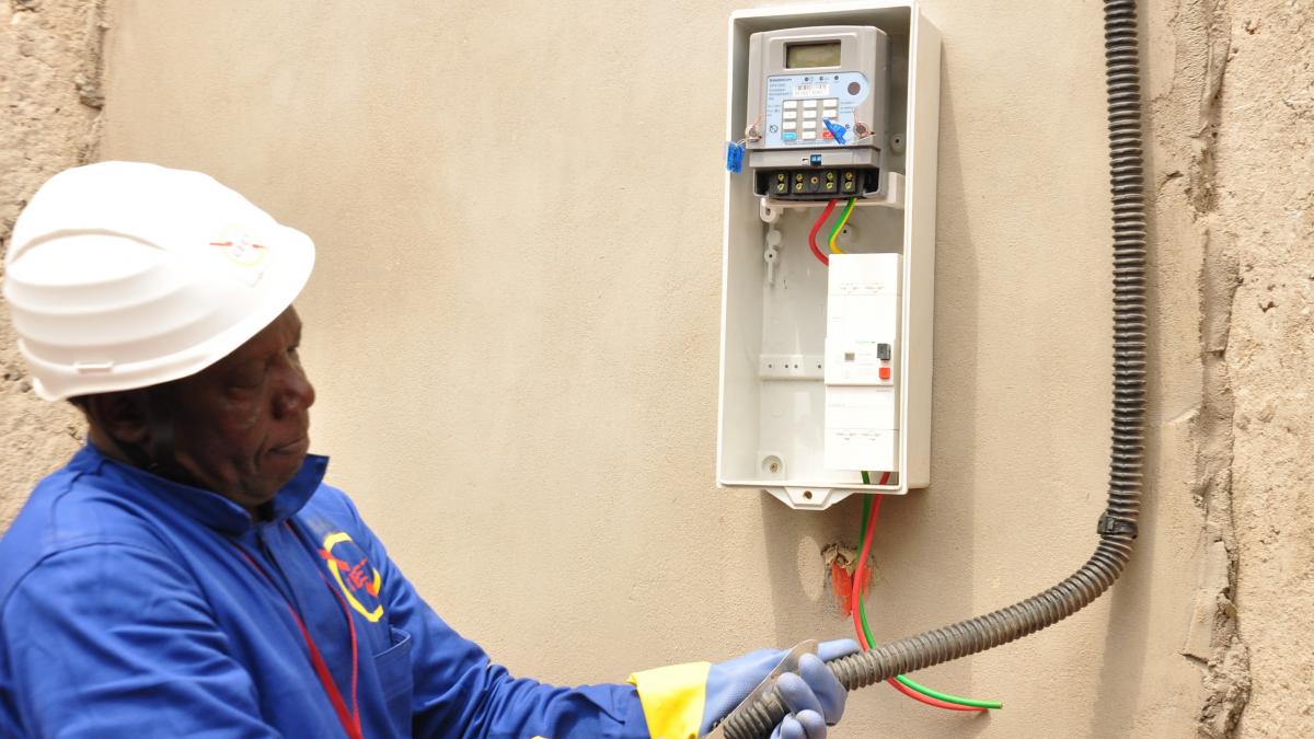 A Compagnie Energie Electrique du Togo technician