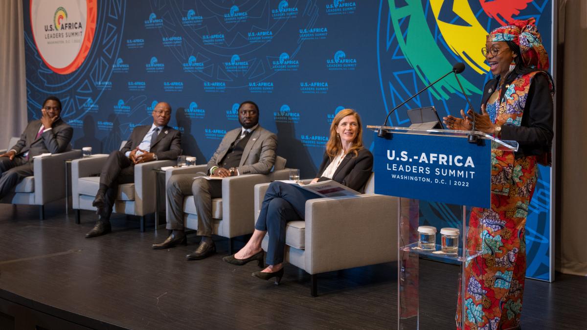 A panel at the U.S.-Africa Leaders Summit
