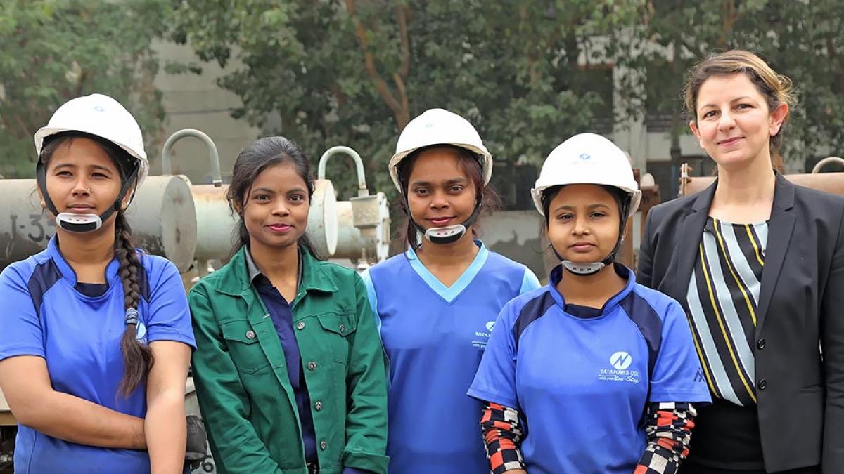 Women from Indian utilities participate in USAID's Engendering Utilities program