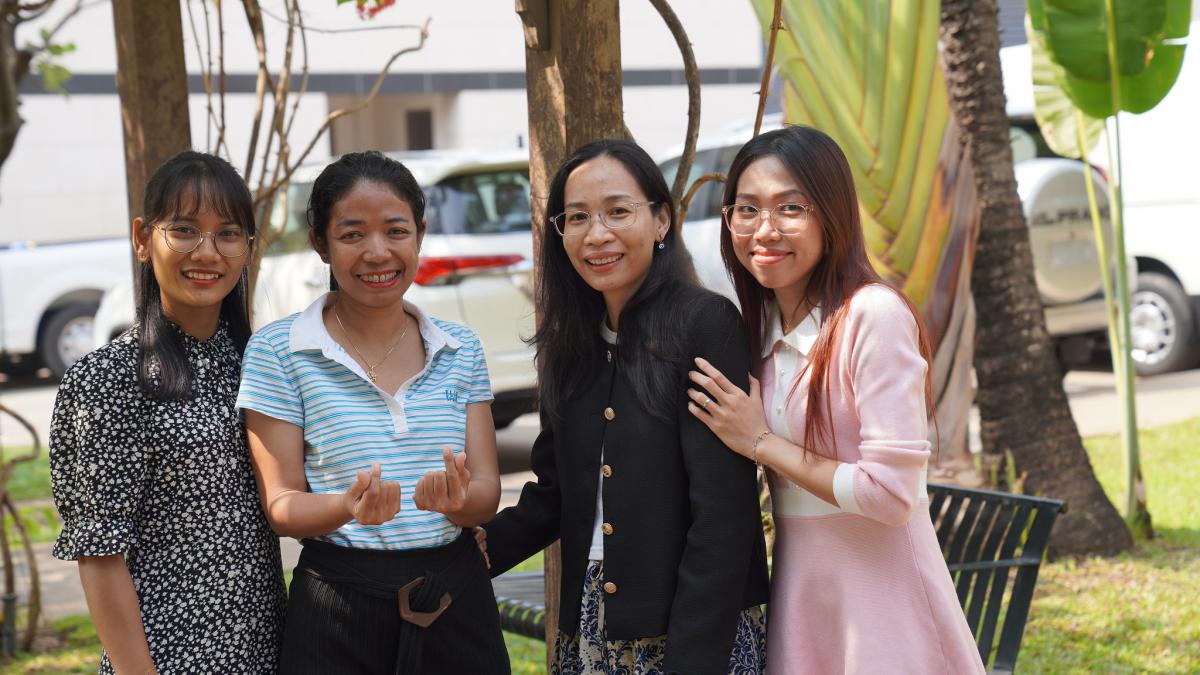 Ms. Kunthea Yun, Ms. Kagna Mourng, Ms. Eng Chheng, and Ms. Kanika Phuon, amazing women of USAID/Cambdia.