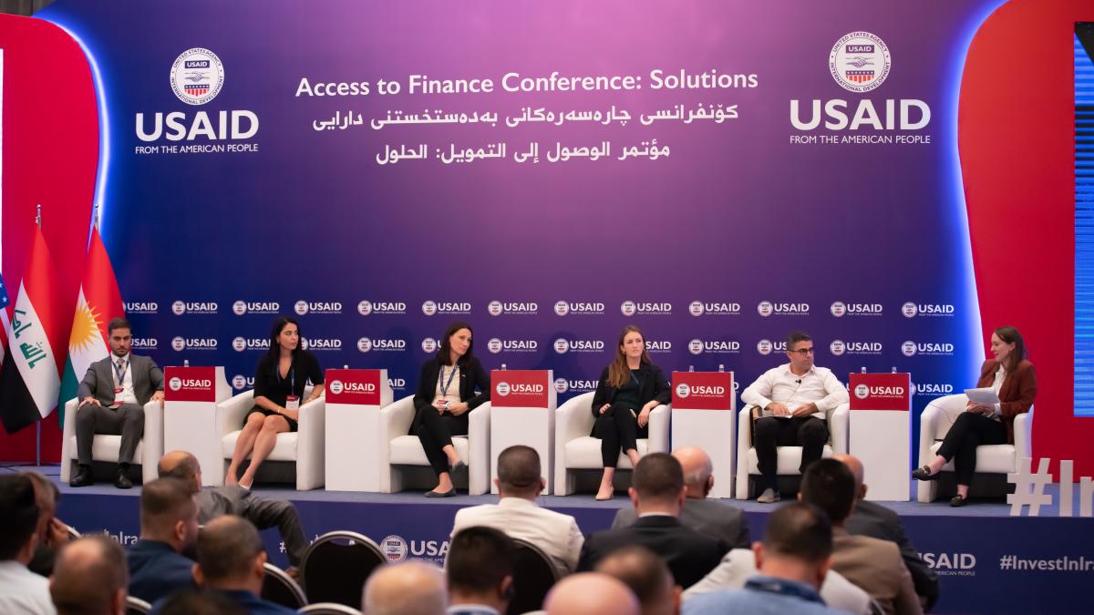 Panelists Speaking at the USAID Access to Finance Conference 2023