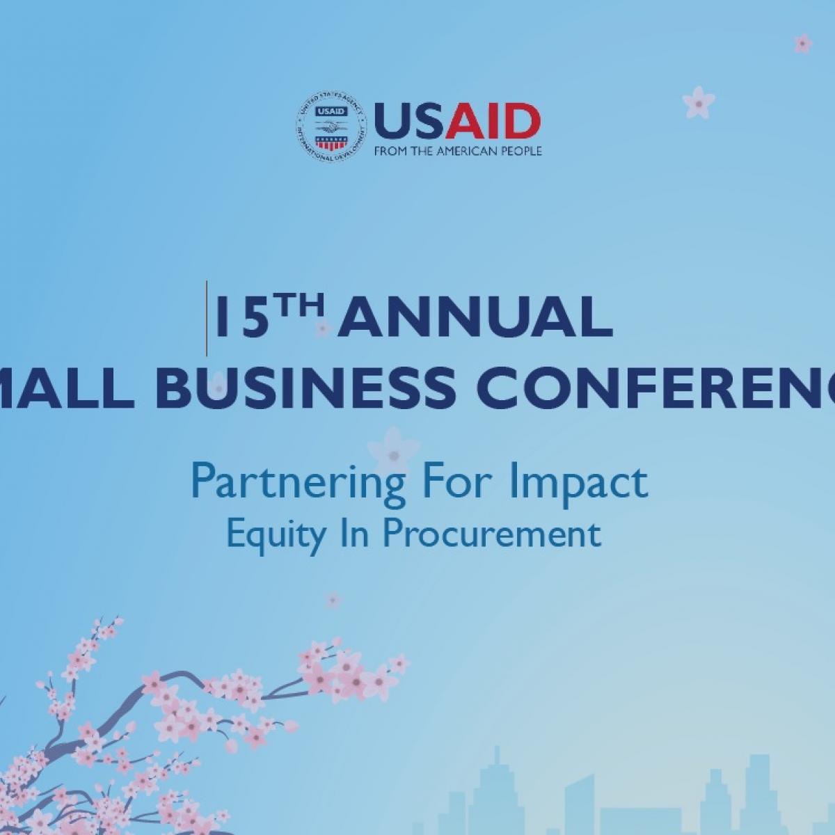 Decorative image used to announce the 15th Annual Small Business Conference