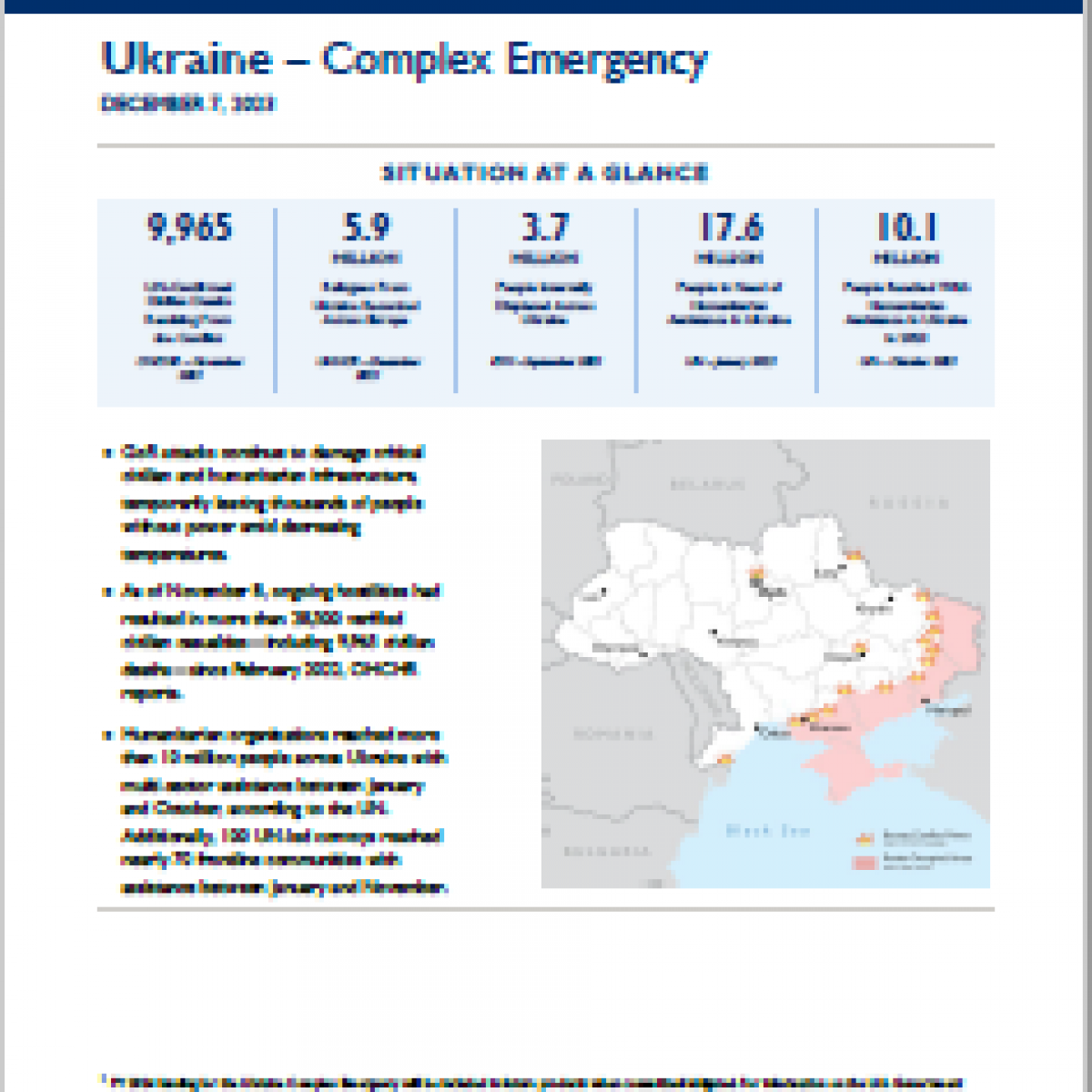 2023-12-07 USG Ukraine Complex Emergency Fact Sheet #2