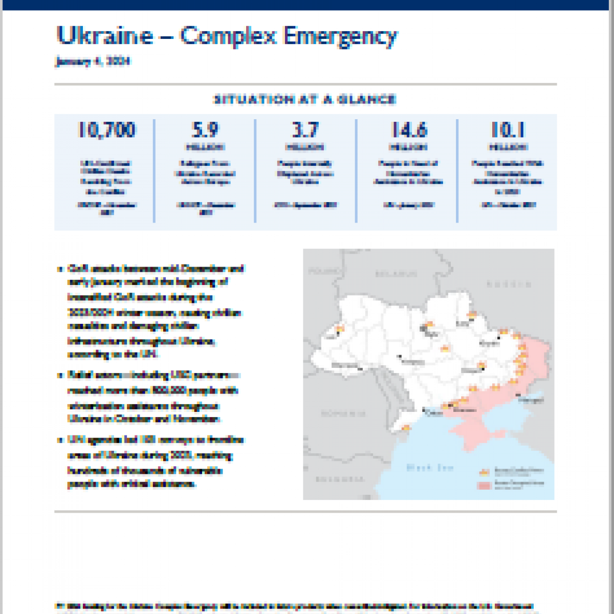 2024-01-04 USG Ukraine Complex Emergency Fact Sheet #3