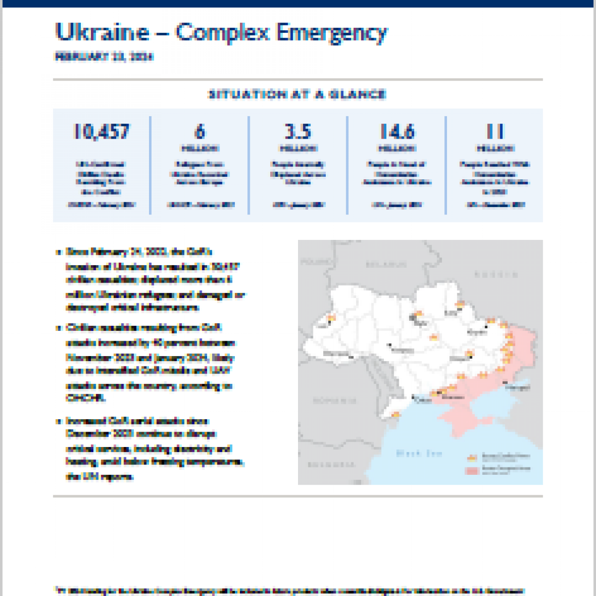 2024-02-23 USG Ukraine Complex Emergency Fact Sheet #4