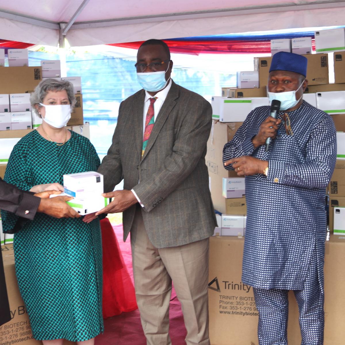 Belemaoil donates Rapid Test Kits to USAID to support HIV and AIDS eradication efforts in Uyo, Akwa Ibom State