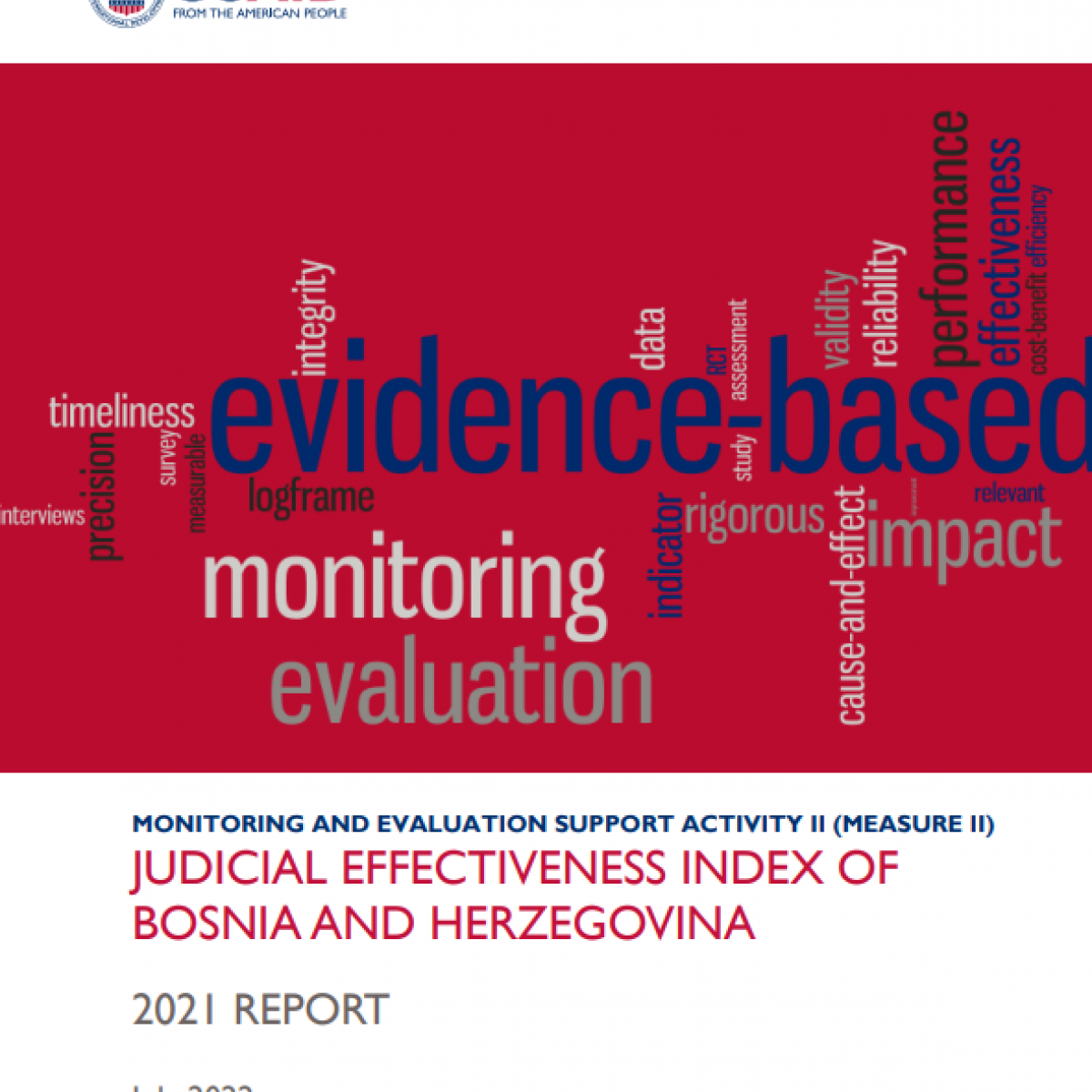Judicial Effectiveness Index, Bosnia and Herzegovina 2021