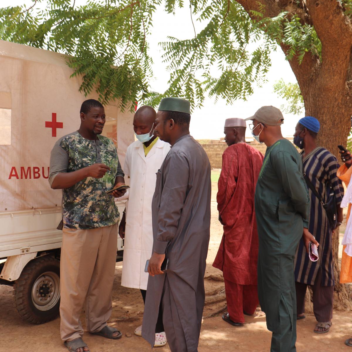 Motorcycle ambulance handover to Konio community health center 