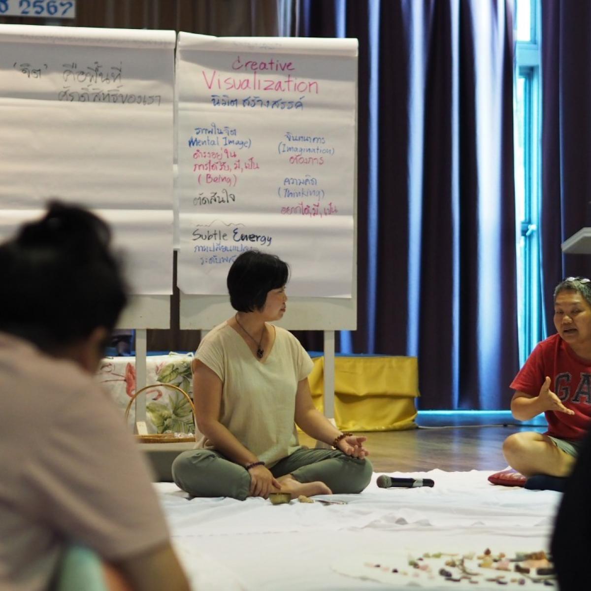 Female peacebuilders during a Training of Trainers activity organized by the International Women’s Partnership for Peace and Justice in November 2023.