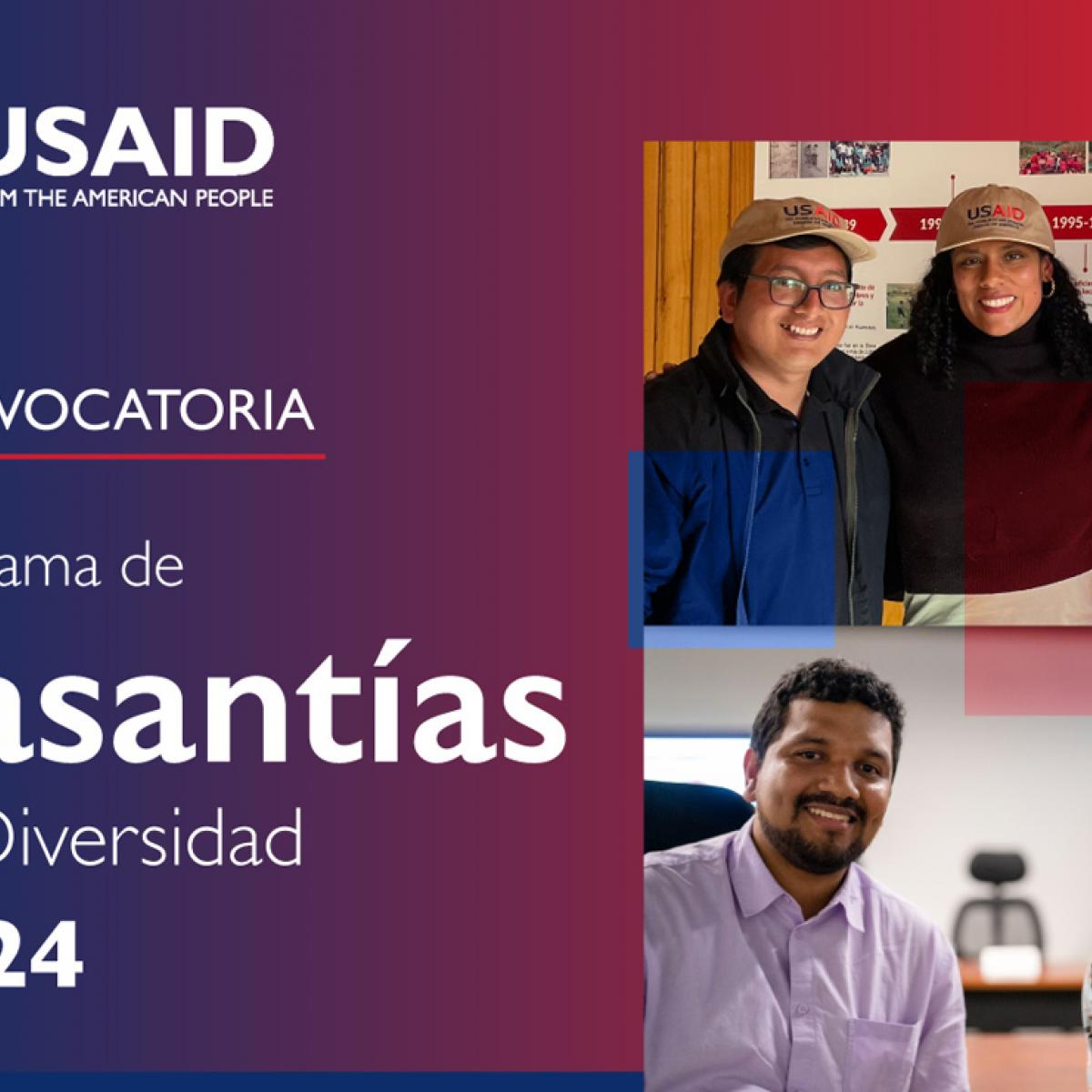 Banner of the USAID/Peru Diversity Internship Program Call
