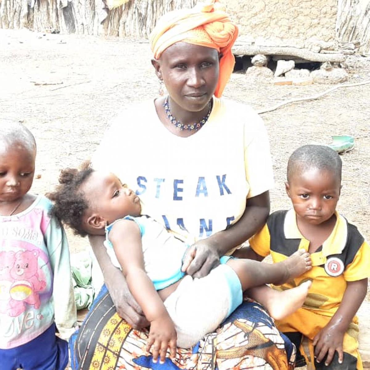 Fatoumata Bagayoko and her children