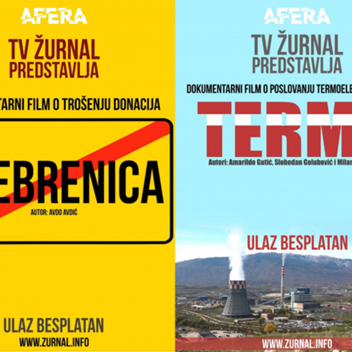 Zurnal’s ‘TV Affair’ cover page for documentaries uncovering corruption.
