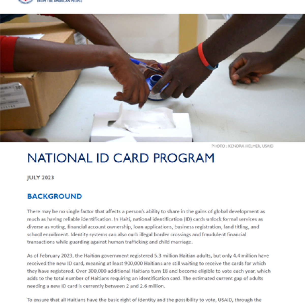 Thumbnail for National ID Card Program