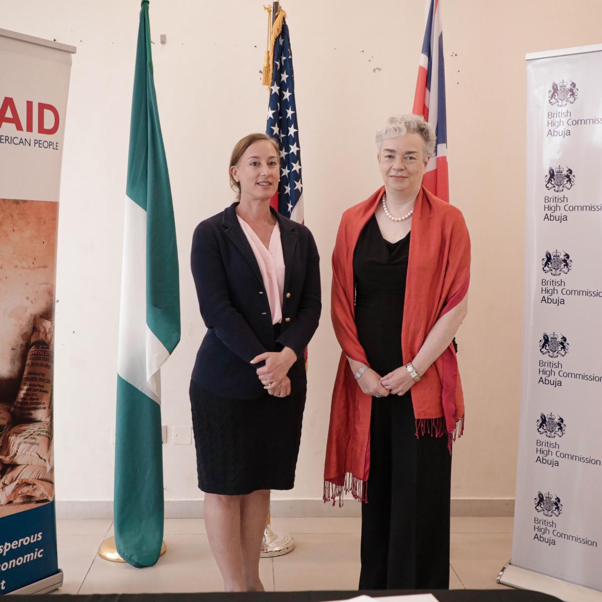DMD Sara Werth and British High Commissioner to Nigeria Gill Atkinson