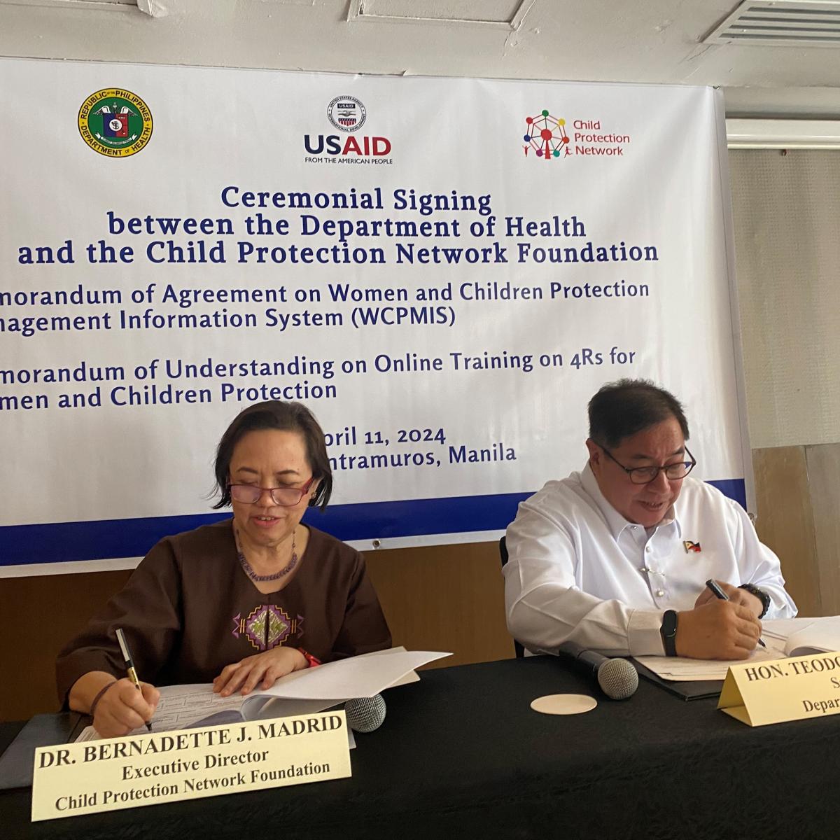 U.S. Provides Php4 Million to Bolster Philippine Efforts to Protect Women and Children