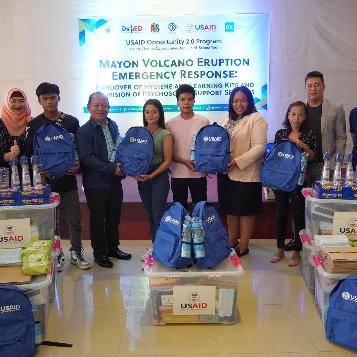 U.S. Donates Nearly Php10 Million to Support Learners, Teachers Affected by Mayon Volcano Eruption