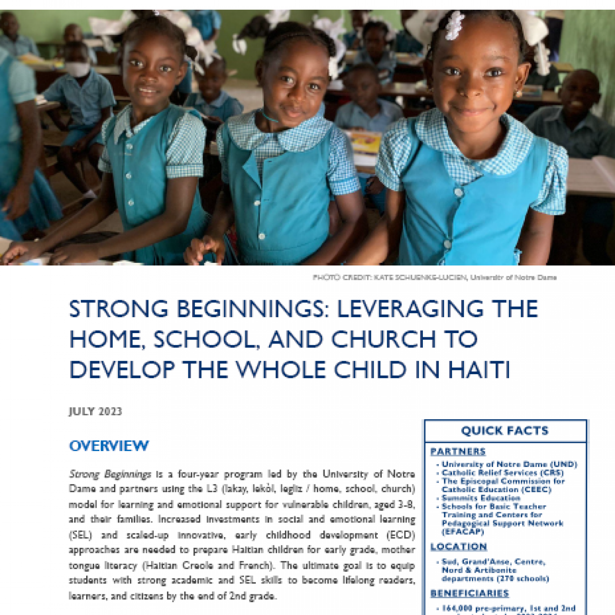 HAITI- Strong Beginnings Thumbnail